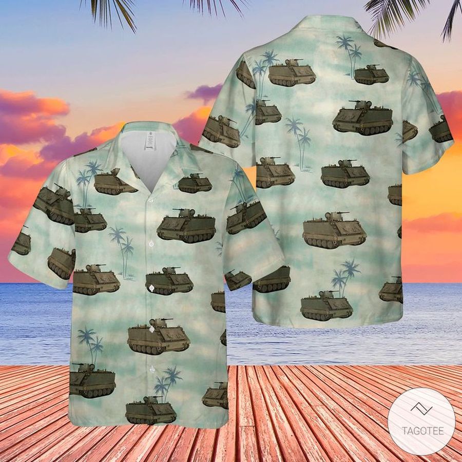 Us Army M-113 Tank Hawaiian Shirts