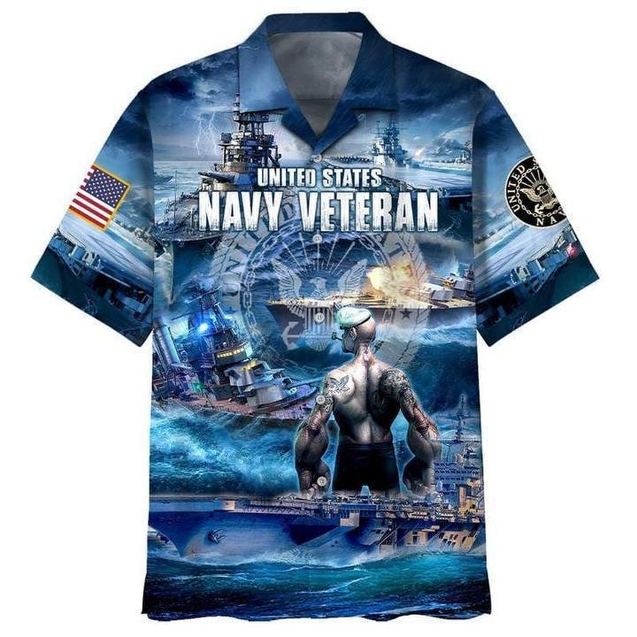 Us Navy Veteran Hawaiian Shirt Pre12090, Hawaiian shirt, beach shorts, One-Piece Swimsuit, Polo shirt, Personalized shirt, funny shirts, gift shirts