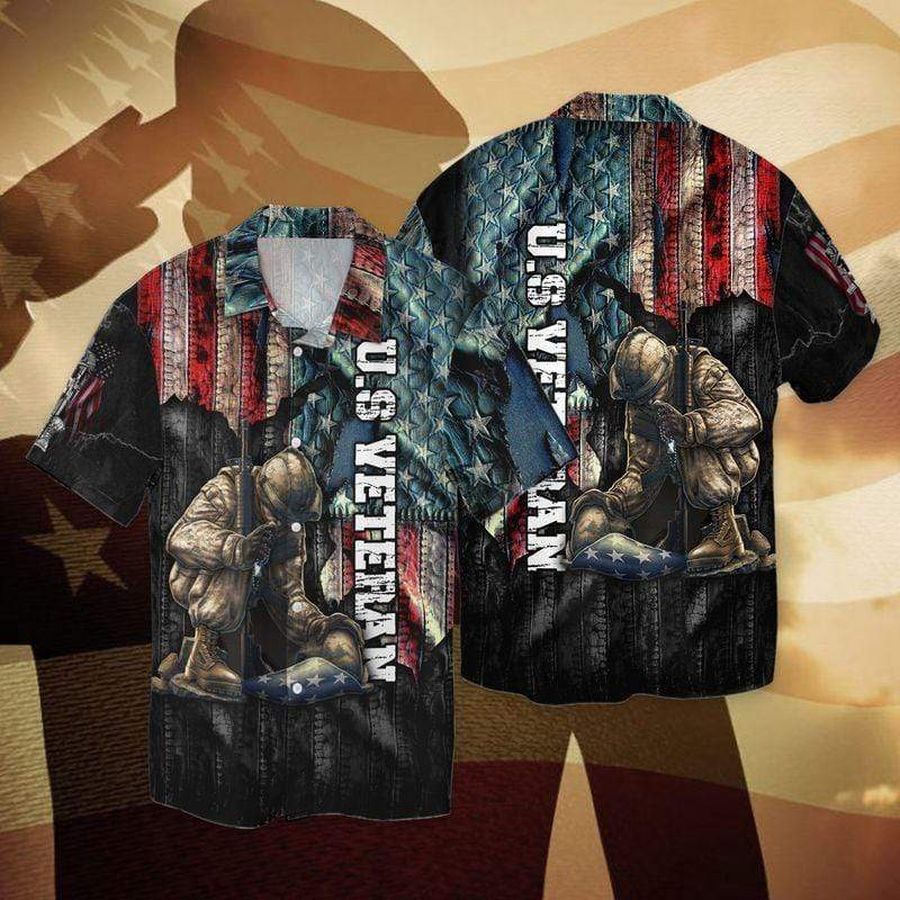 Us Veteran Soldier Hawaiian Shirt Pre11709, Hawaiian shirt, beach shorts, One-Piece Swimsuit, Polo shirt, Personalized shirt, funny shirts