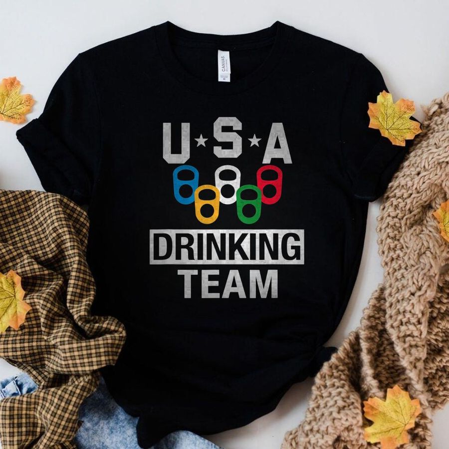 USA Drinking Team Shirt Beer Party T-Shirt