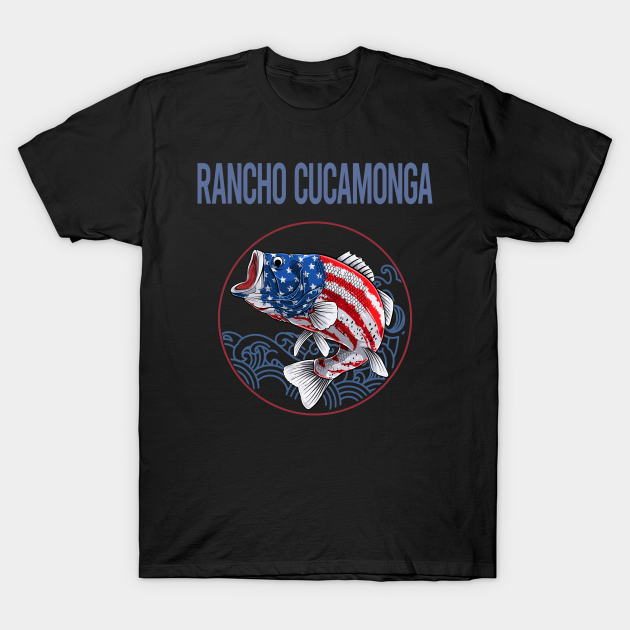 USA Flag Fish Rancho Cucamonga T-shirt, Hoodie, SweatShirt, Long Sleeve