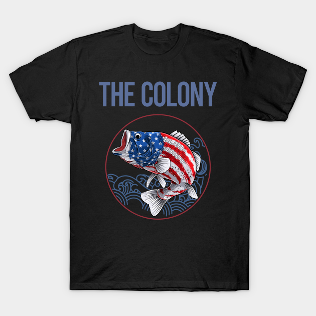 USA Flag Fish The Colony T-shirt, Hoodie, SweatShirt, Long Sleeve