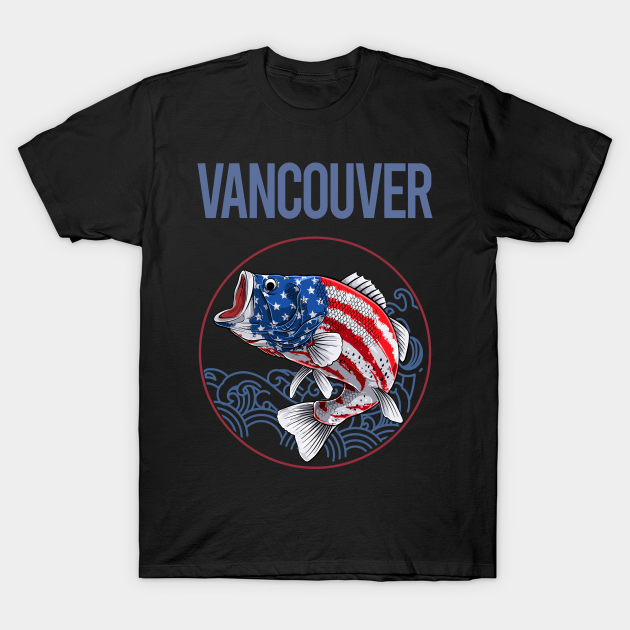 USA Flag Fish Vancouver T-shirt, Hoodie, SweatShirt, Long Sleeve