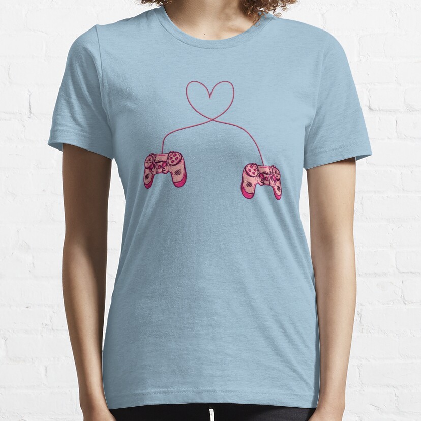 V Is For Video Games Funny Valentines Day Gamer t-shirt Essential T-Shirt