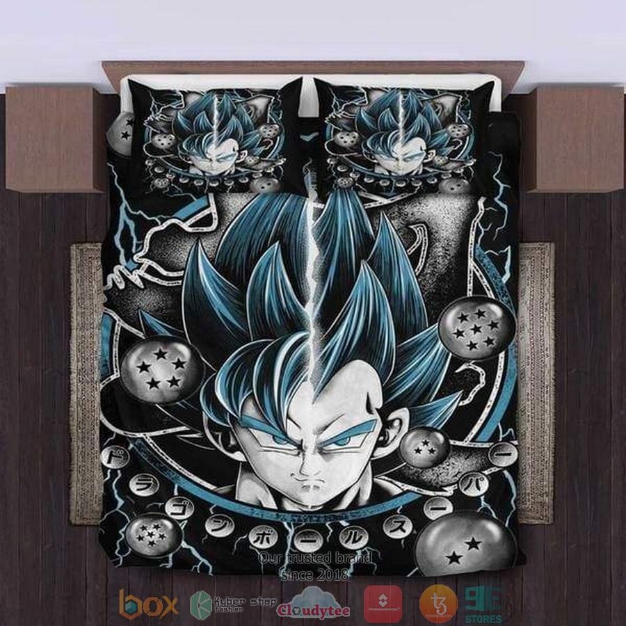 Vegeta Goku Blue Black Bedding Set – LIMITED EDITION