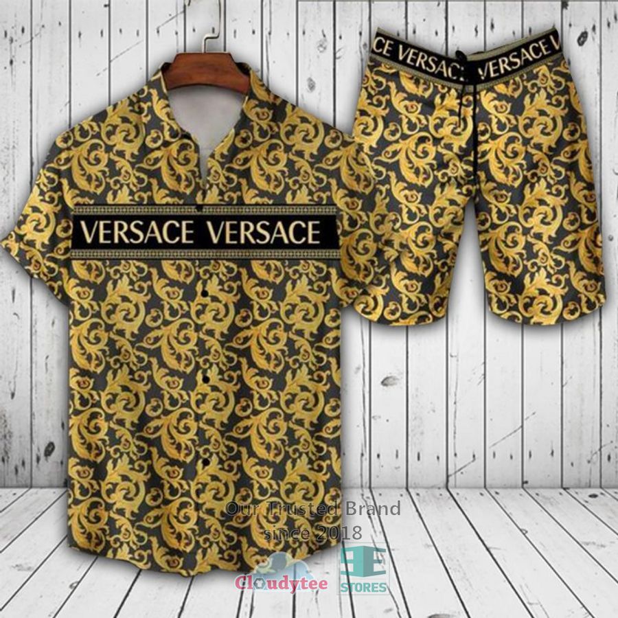 Versace Pattern Yellow Color Hawaiian Shirt, Short – LIMITED EDITION