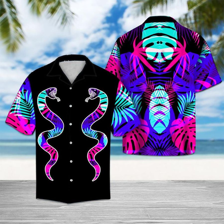 Vibrant Snakes Hawaiian Shirt Pre11287, Hawaiian shirt, beach shorts, One-Piece Swimsuit, Polo shirt, Personalized shirt, funny shirts, gift shirts