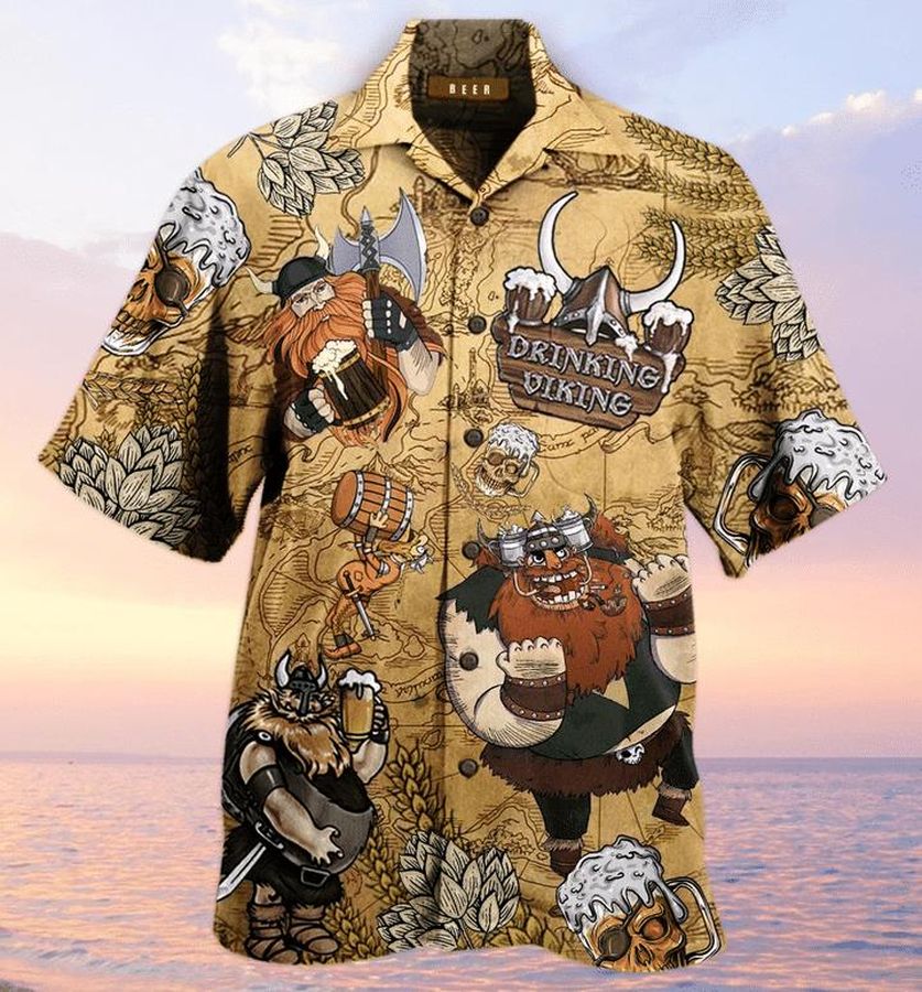 Viking Beer Christmas Hawaiian Shirt Pre12126, Hawaiian shirt, beach shorts, One-Piece Swimsuit, Polo shirt, Personalized shirt, funny shirts