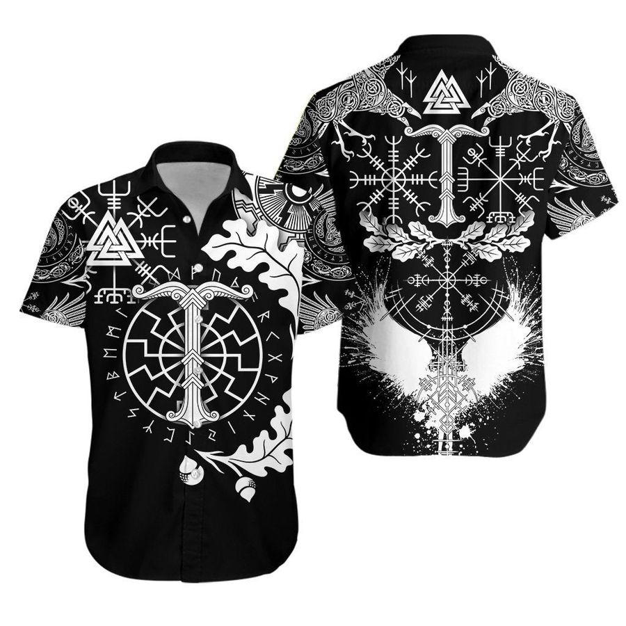 Viking Oak Leaf Hawaiian Shirt Pre12109, Hawaiian shirt, beach shorts, One-Piece Swimsuit, Polo shirt, Personalized shirt, funny shirts, gift shirts