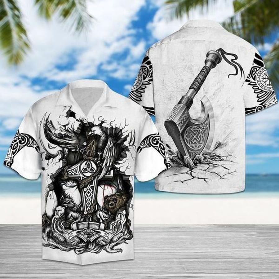 Viking Odin Hawaiian Shirt Pre10880, Hawaiian shirt, beach shorts, One-Piece Swimsuit, Polo shirt, Personalized shirt, funny shirts, gift shirts