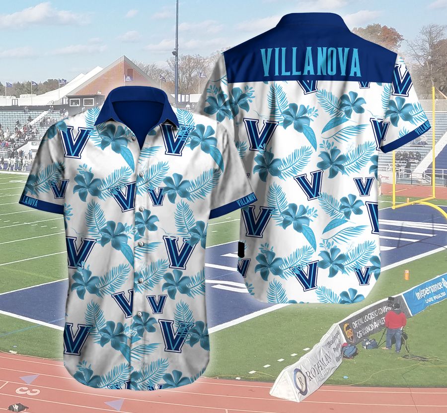 Villanova Wildcats Logo 3d Authentic Hawaiian Shirt 2022 Summer Button Up Shirt