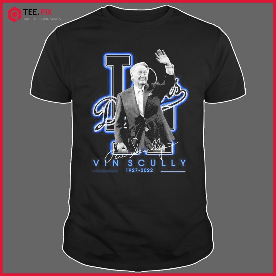 Vin Scully Los Angeles Dodgers Signature Shirt 1927-2022