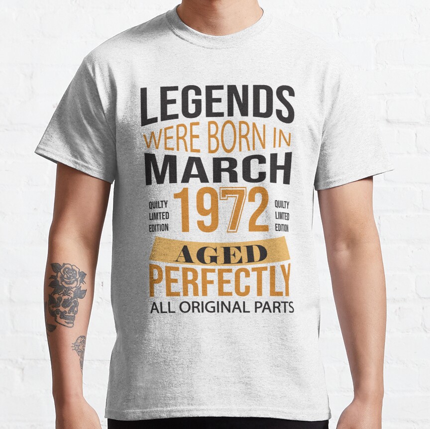 Vintage 1972, 50th Birthday Gifts for best friend Classic T-Shirt