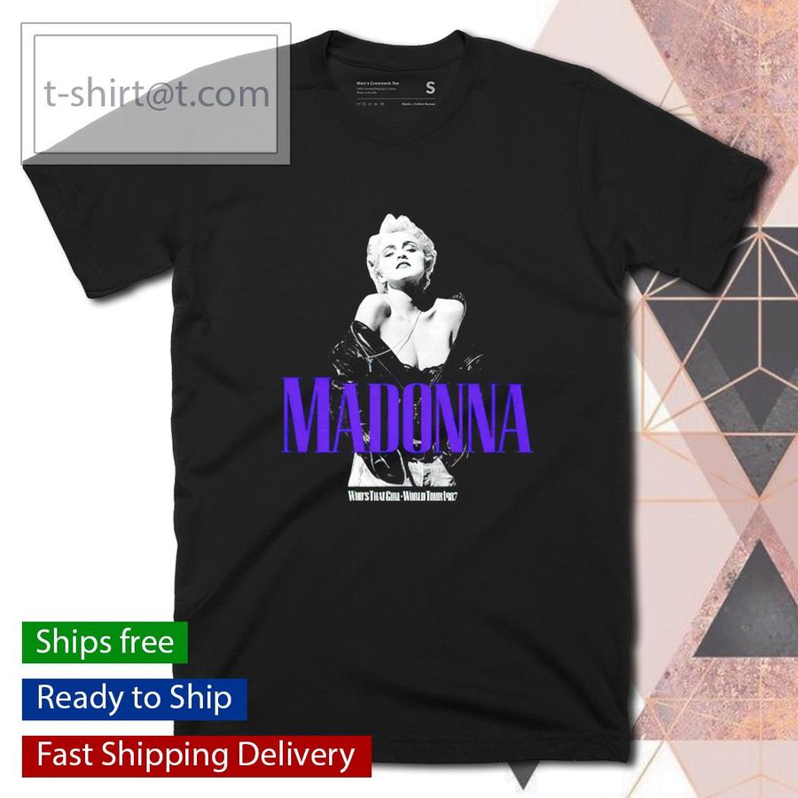 Vintage 80’s Madonna Who’s That Girls World Tour 1987 shirt