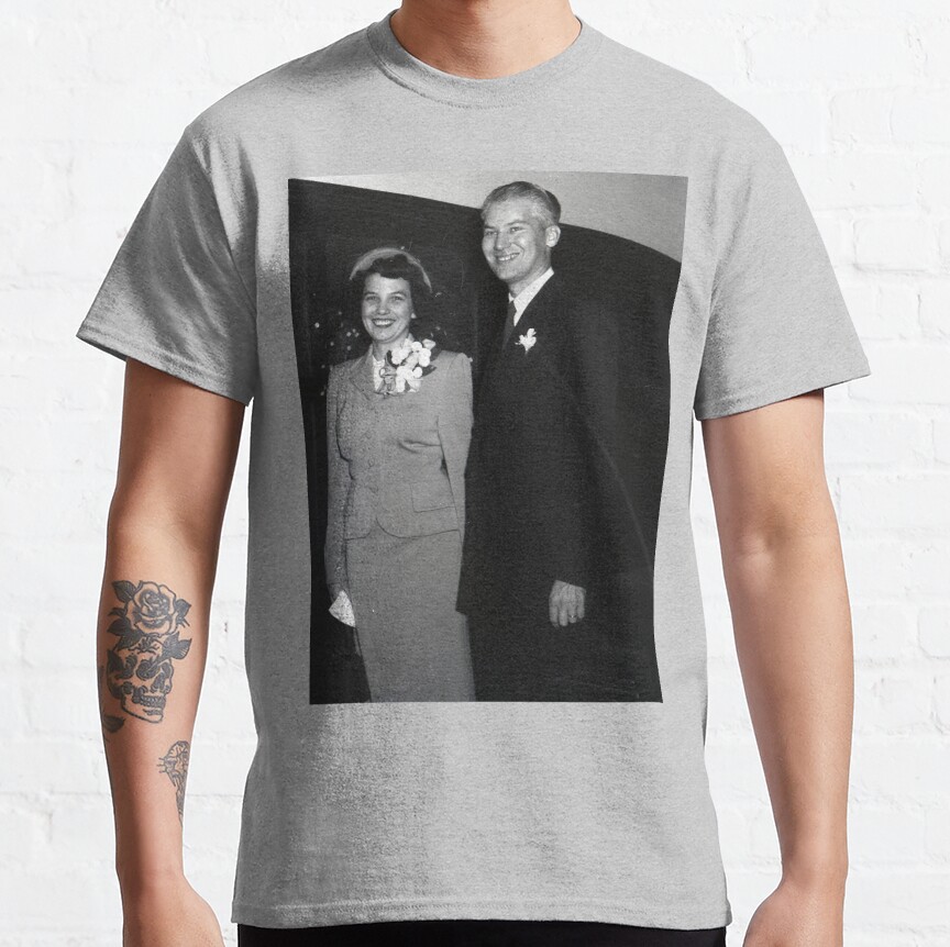 Vintage Bride and Groom Classic T-Shirt