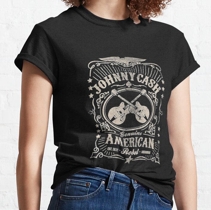 Vintage Cash Memphis outlaw Johnny Classic T-Shirt