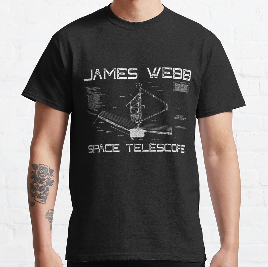 Vintage JWST James Webb Space Telescope for space enthusiast    Classic T-Shirt