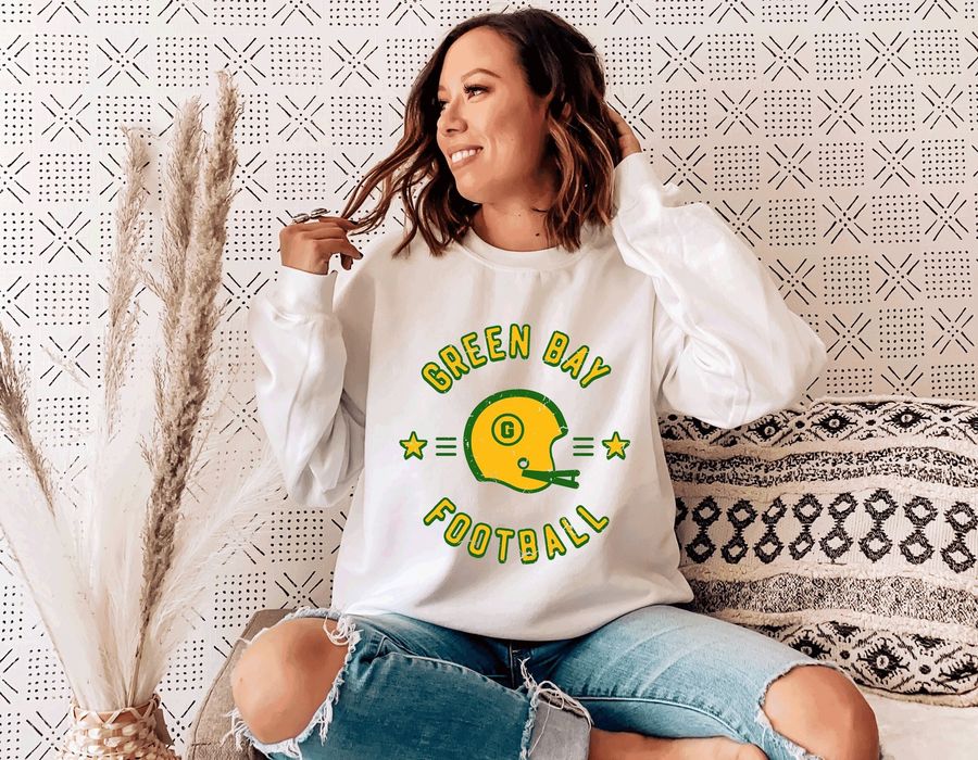 Vintage Packers Green Bay Football Crewneck Sweatshirt For Women Men
