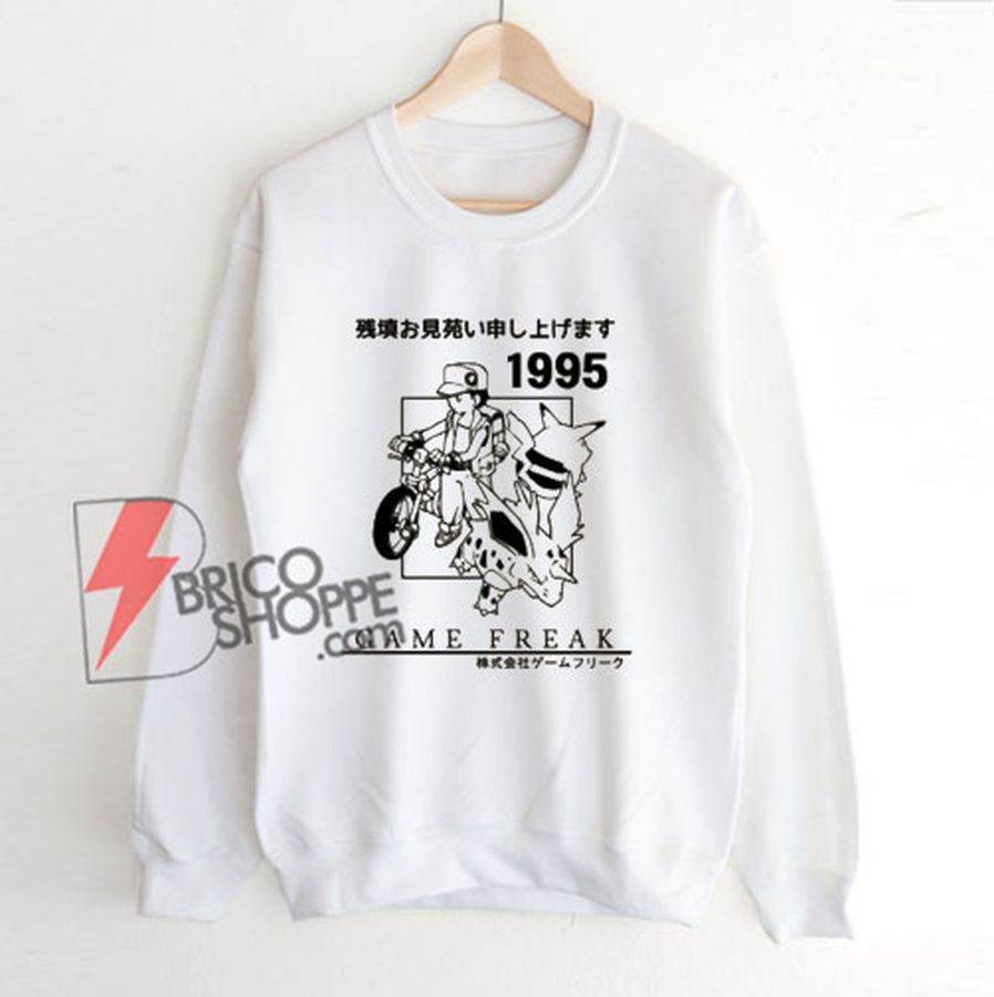 Vintage Pokemon 1995 Game Freak Sweatshirt – Funny Sweatshirt