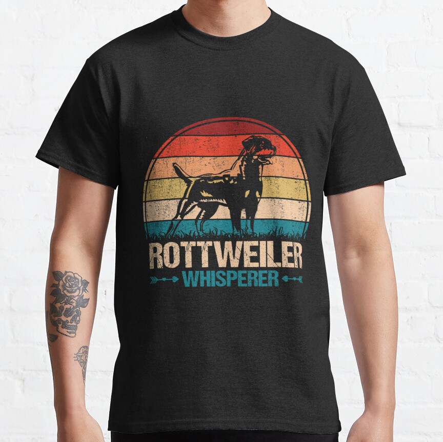 Vintage Rottweiler Whisperer Classic T-Shirt