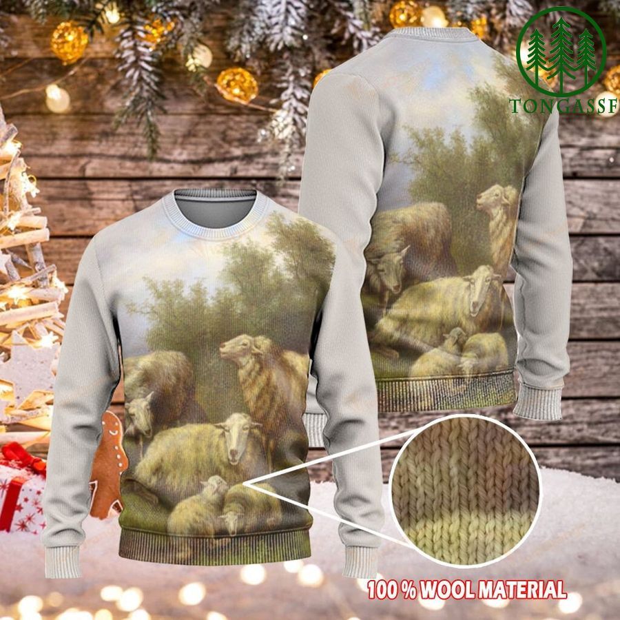 Vintage Sheep Christmas Ugly Sweaters