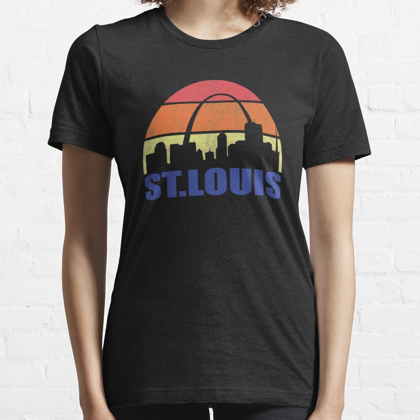 Vintage St. Louis Skyline - St. Louis Missouri Arch Essential T-Shirt