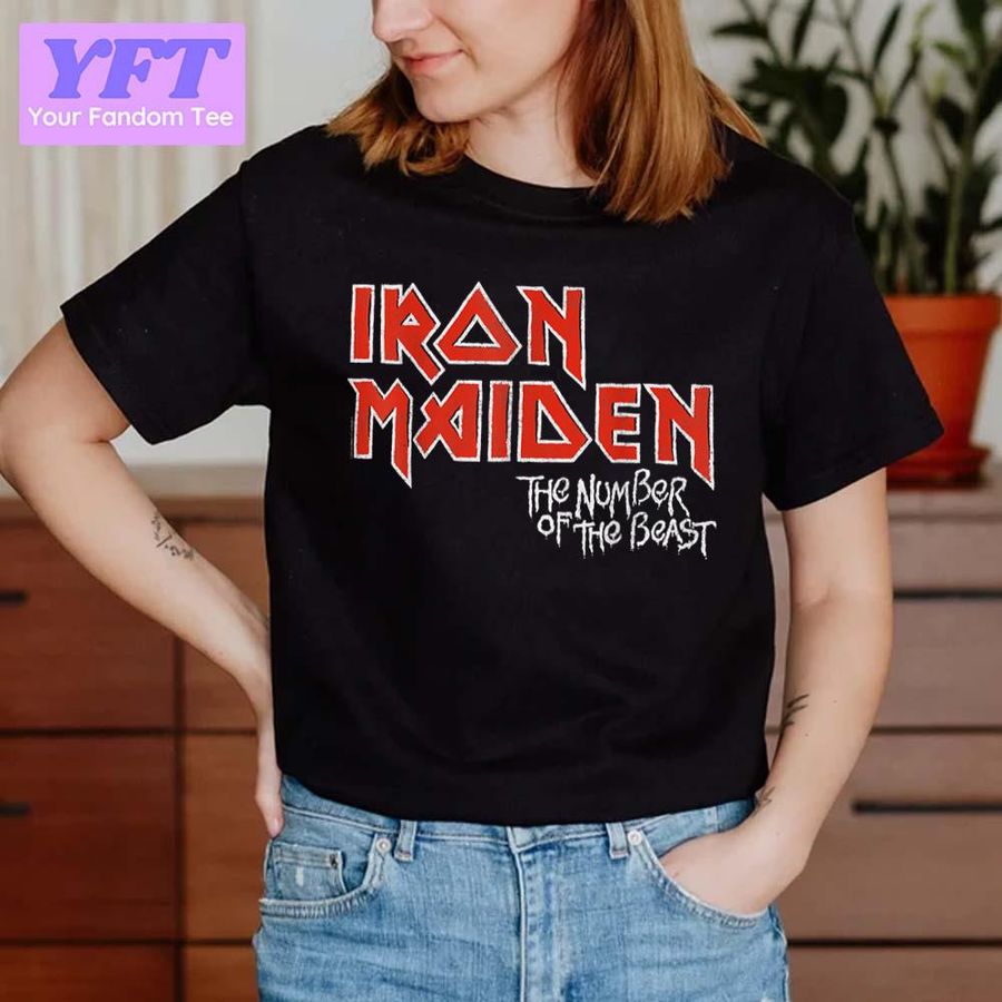 Vintage Stacked Notbfor Fan Iron Maiden Rock Band Retro Unisex T-Shirt