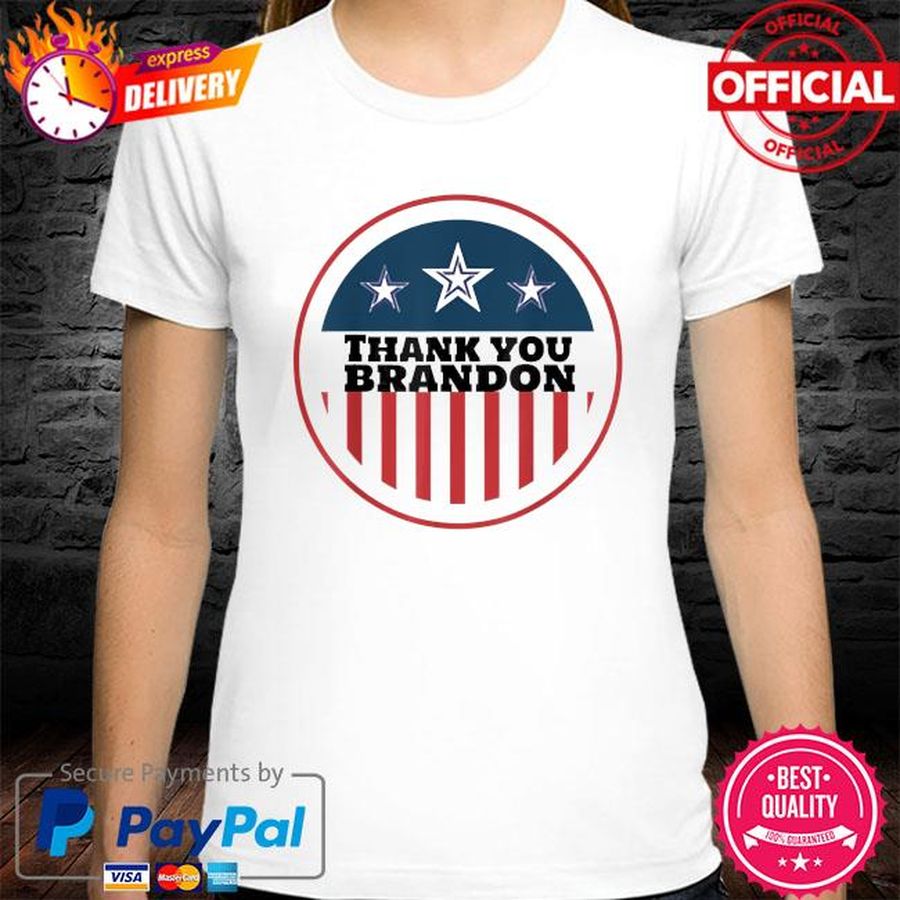 Vintage Thank You Brandon, Lets go Branden USA Flag Tee Shirt