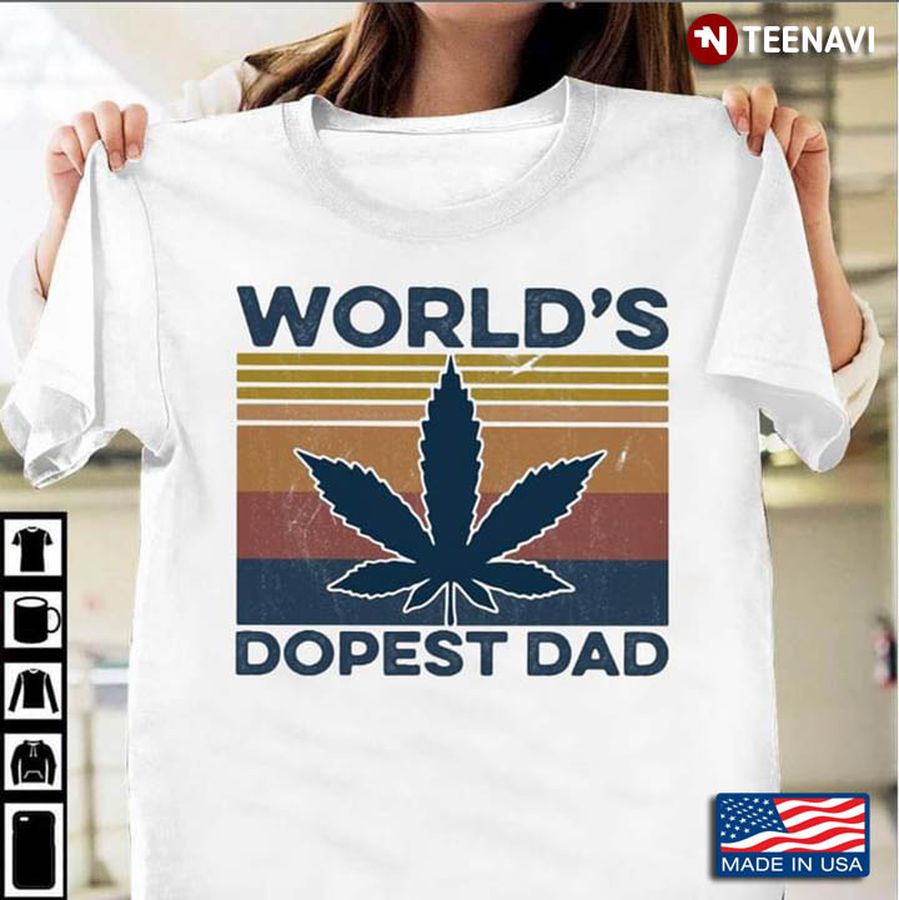 Vintage World's Dopest Dad Weed for Father's Day
