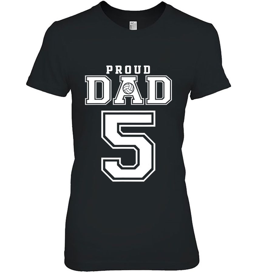 Volleyball Dad Shirt Proud Volleyball Dad Number 5