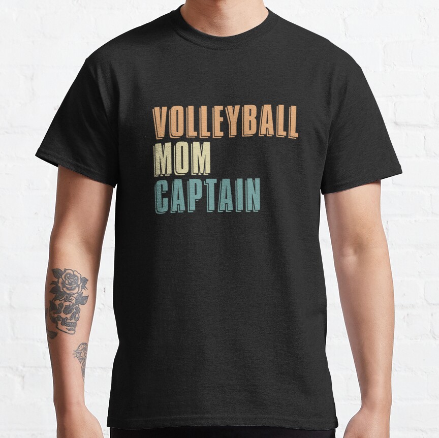 Volleyball Mom Captain - Sports Beach Player Volleyball Mom Classic T-Shirt