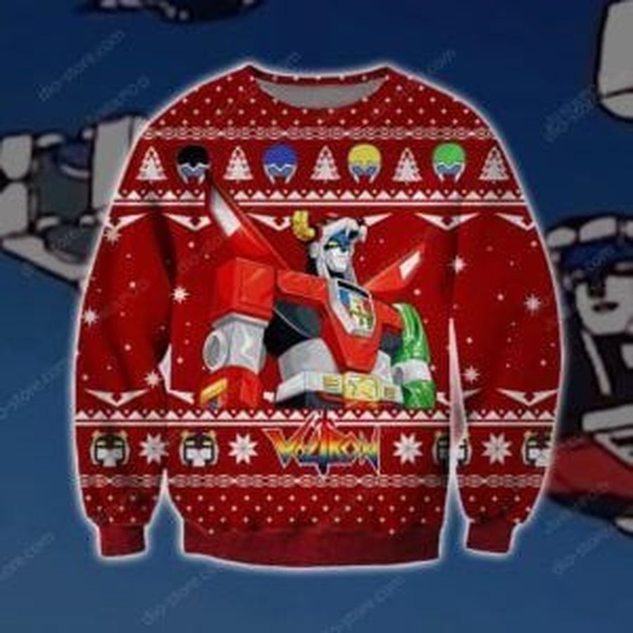 Voltron Ugly Christmas Sweater All Over Print Sweatshirt Ugly Sweater