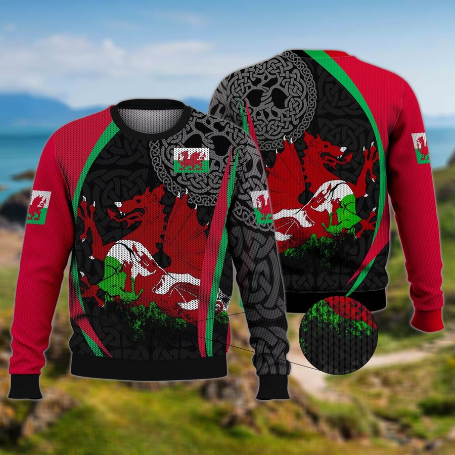 WALES RED DRAGON UGLY SWEATER