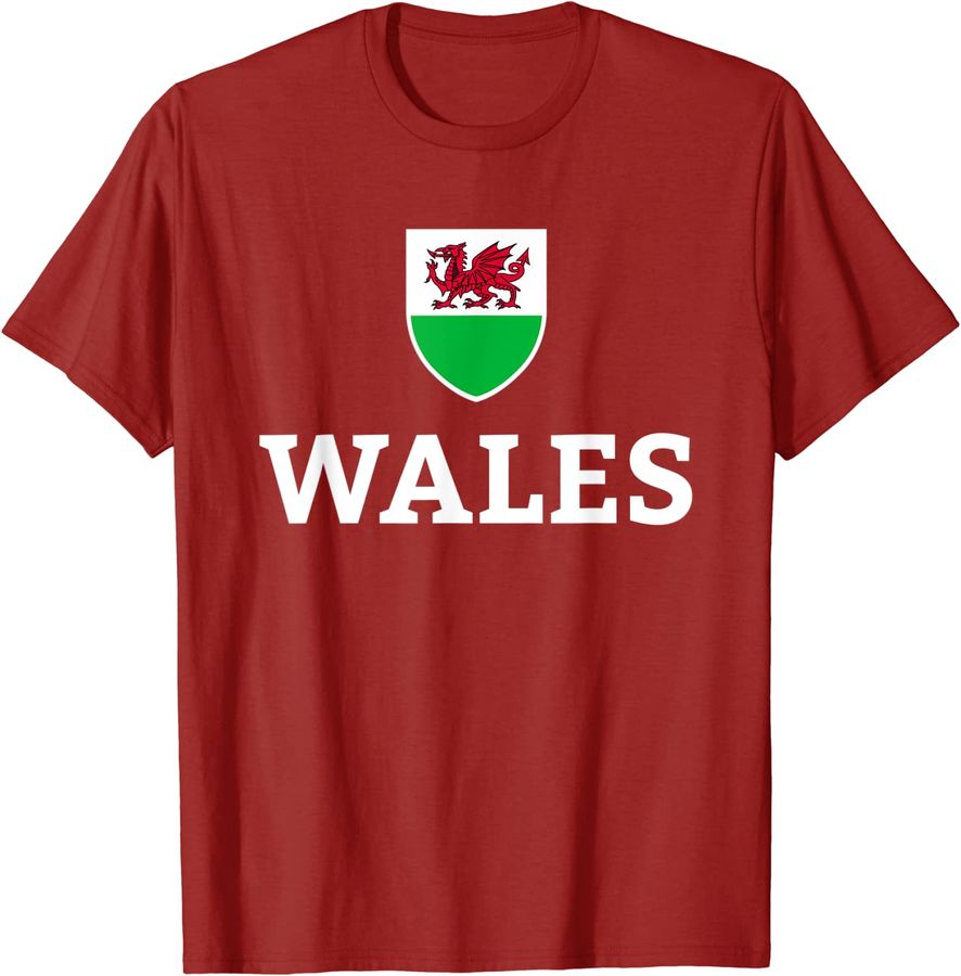 Wales Soccer Jersey Welsh Soccer T-Shirt The Dragons_1