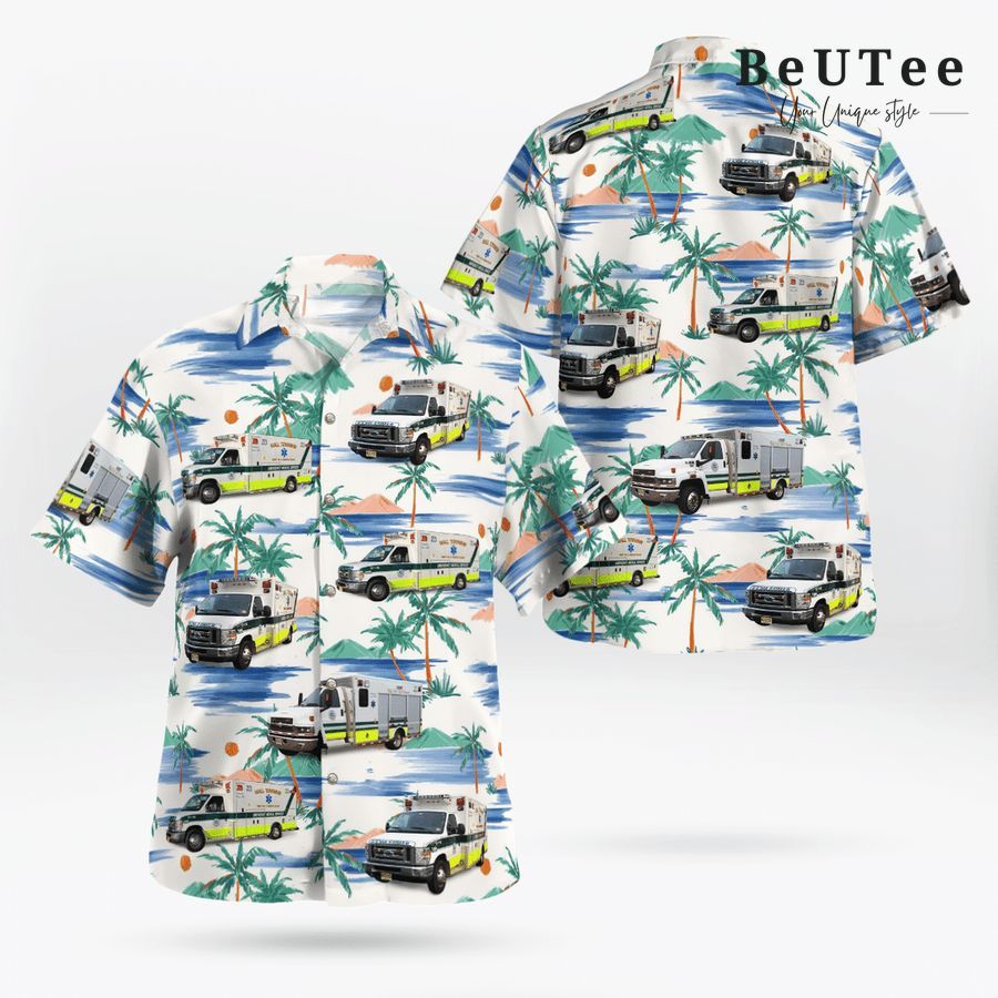 Wall First Aid Rescue Squad New Jersey Hawaiian Shirt