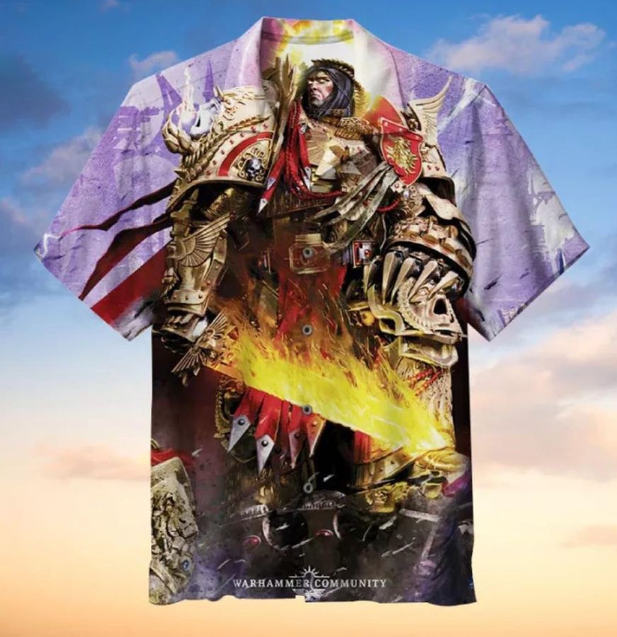 Warhammer 40k Emperor Of Mankind Hawaiian Shirt