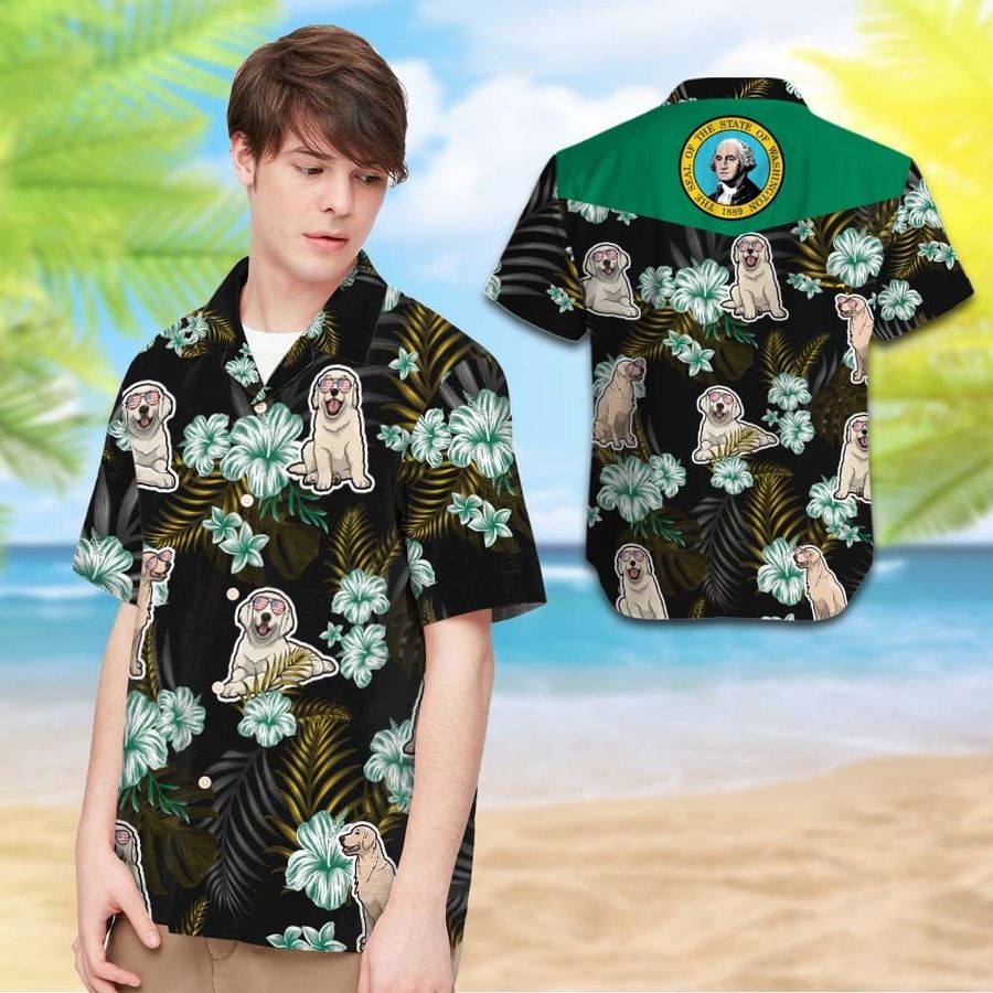 Washington Golden Retrievers Hawaiian Shirt 0141 T2ptht0048