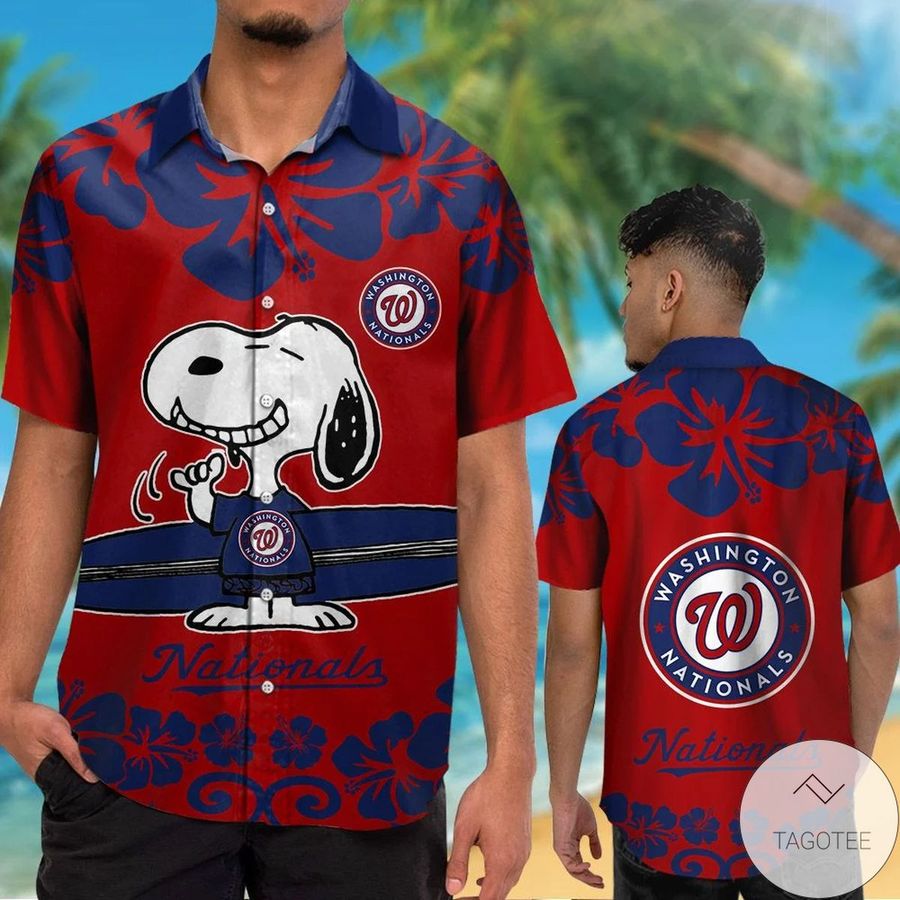 Washington Nationals Snoopy Hawaiian Shirt
