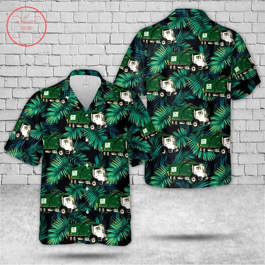 Waste Management St Patricks Day Hawaiian Shirt