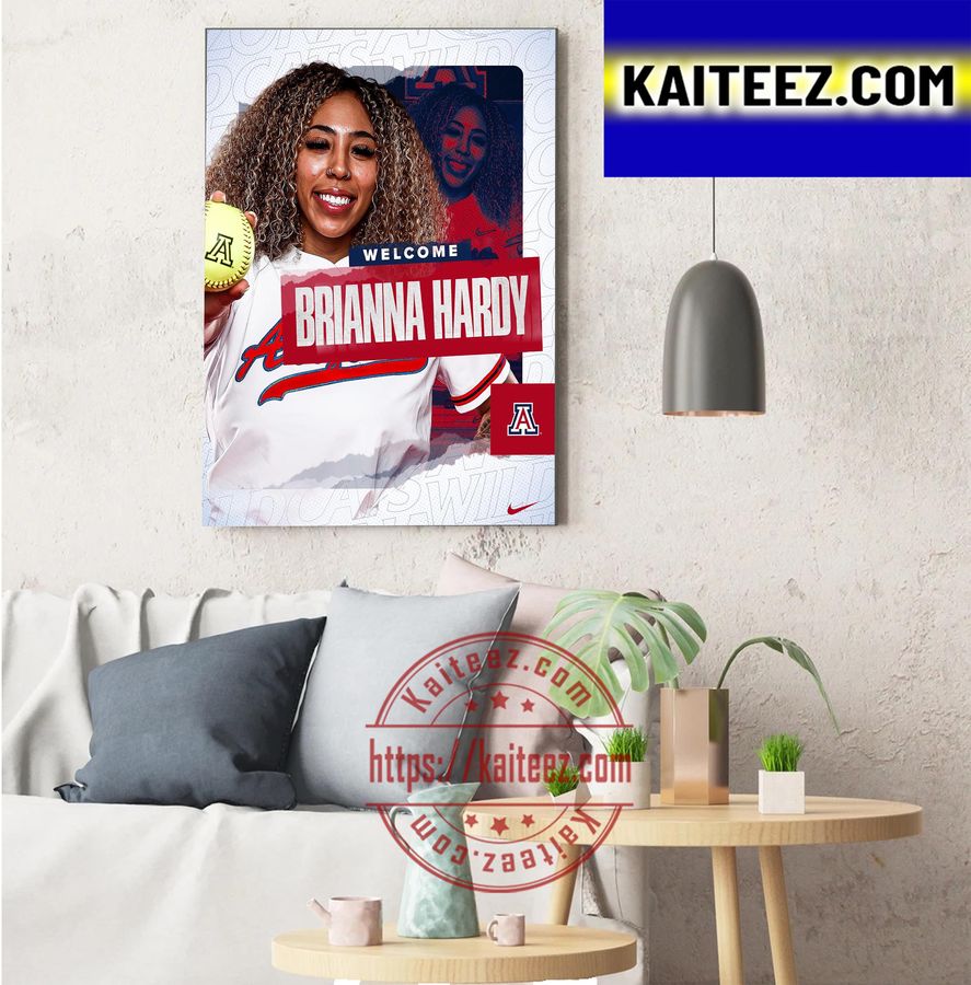 Welcome Brianna Hardy To Arizona Softball Decorations Poster Canvas