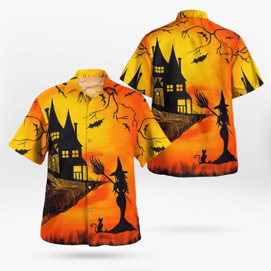 Welcome To Haunted Witchs House Twilight Halloween 3D Hawaii Shirt, All Over Print, 3D Tshirt, Hoodie, Sweatshirt, Long Sleeve, AOP shirt