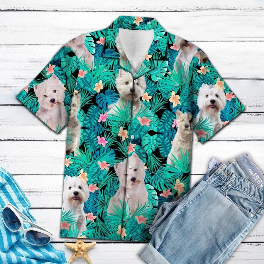 West Highland White Hawaiian Shirt Pre12029, Hawaiian shirt, beach shorts, One-Piece Swimsuit, Polo shirt, Personalized shirt, funny shirts