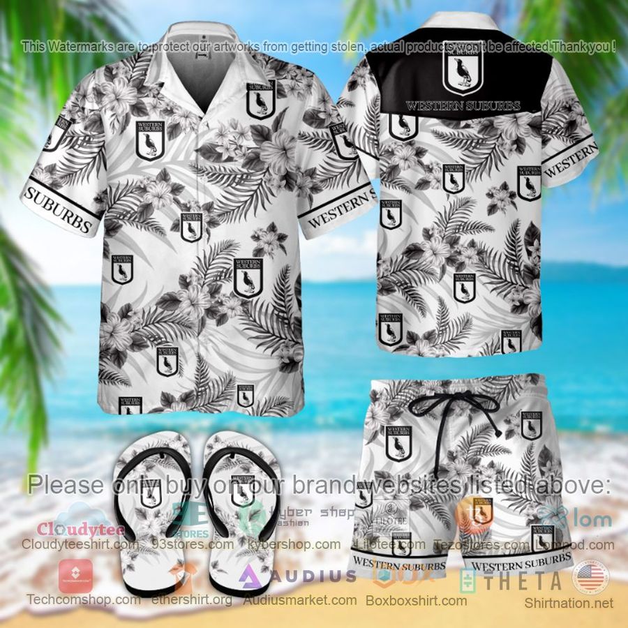 Western Suburbs Hawaiian Shirt, Short – LIMITED EDITION