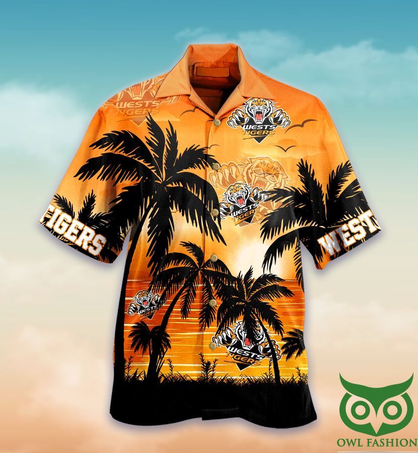 Wests Tigers Sunset Hawaiian Shirt