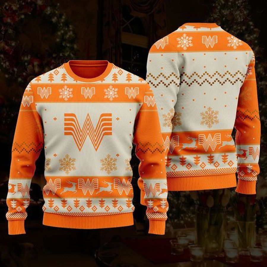 Whataburger Ugly Christmas Sweater All Over Print Sweatshirt Ugly Sweater