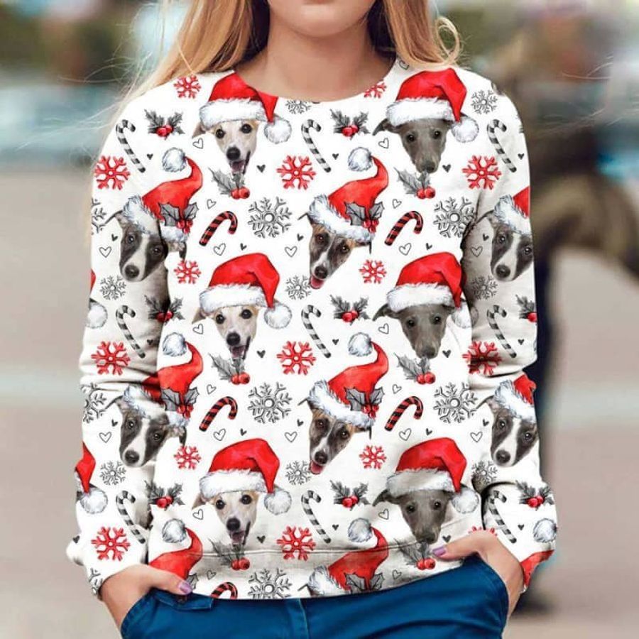 Whippet Christmas Premium Sweatshirt