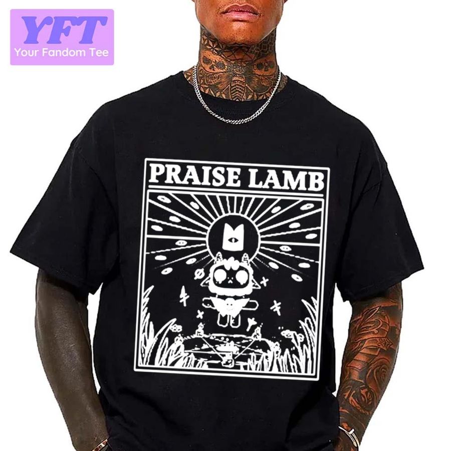 White Art Praise Lamb Cult Of The Lamb Unisex T-Shirt
