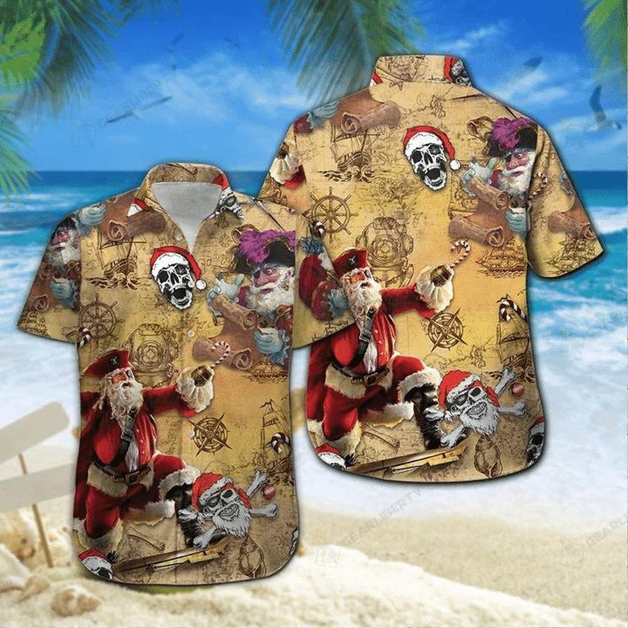Who Loves Pirate Story On Christmas Time Hawaiian Shirt Pre11949, Hawaiian shirt, beach shorts, One-Piece Swimsuit, Polo shirt, Personalized shirt
