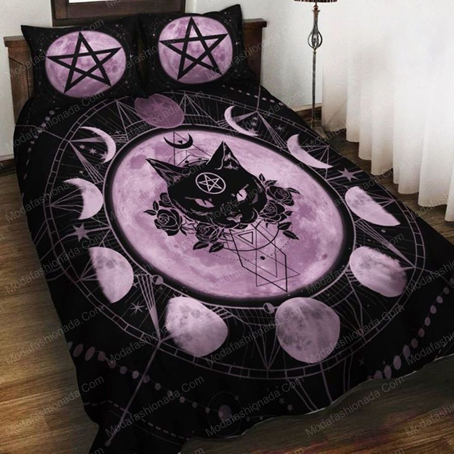 Wiccan Occult Cat Animal 024 Bedding Set – Duvet Cover – 3D New Luxury – Twin Full Queen King Size Comforter Cover