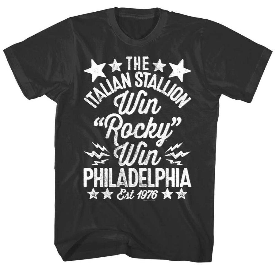 Win Rocky Philadelphia 1976 Stars Men's T Shirt, Hoodies